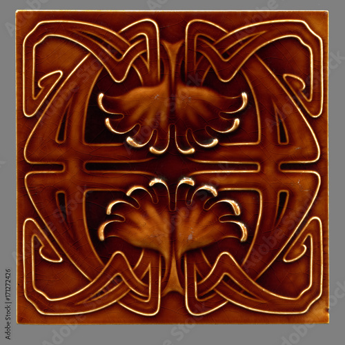 Art Nouveau tile between 1900-1930 from Germany