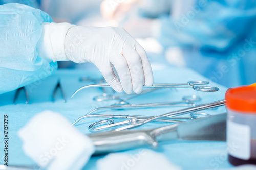 Close up of female hand that holding instrument