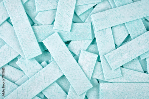 Abstract background from chewing gum plates