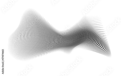 dot halftone. dotted design element abstract morph art background