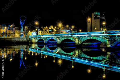 Belfast Bridge at Night