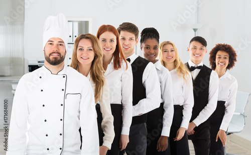 Portrait Of Restaurant Staff