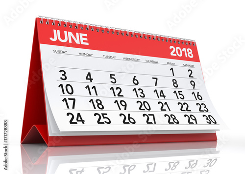 June 2018 Calendar