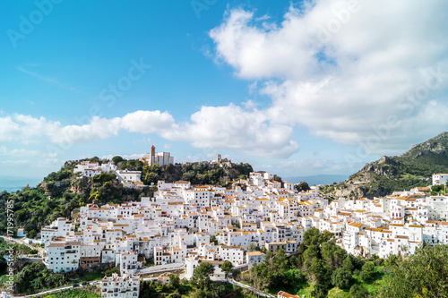 Typical andalusian white village Casares