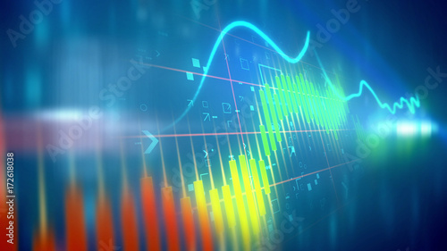 Choppy business line chart