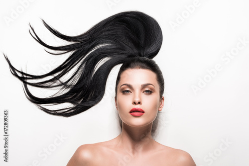 woman with beautiful hair