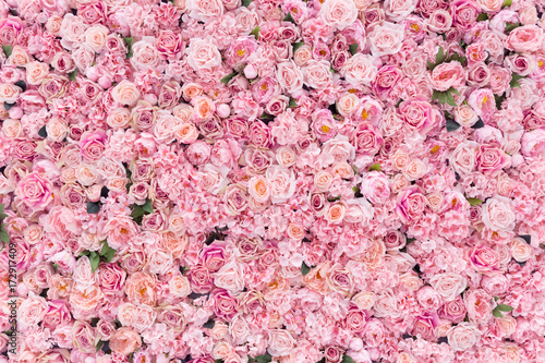 Piękne różowe kwiaty w tle