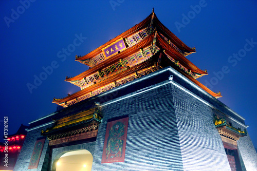 Kaifeng drum tower at night