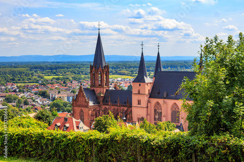 The gothic Katharinenkirche in Oppenheim in Rheinhessen