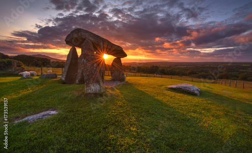 Sunset over the old Dolmen