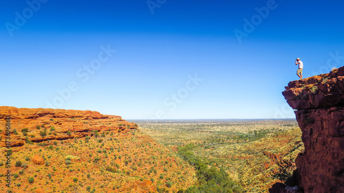 Kings Canyon in the desert of Australia