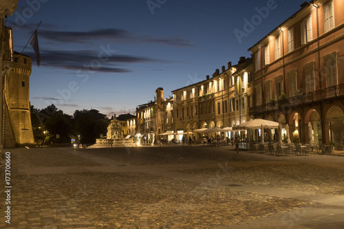 Cesena (Italy): the castle at evening