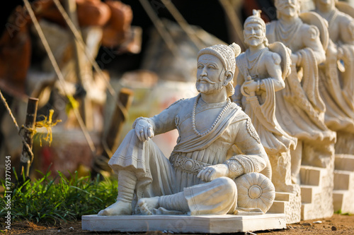 Indian King Shivaji Maharaj sculpture