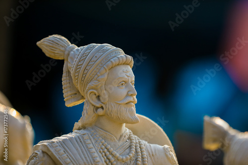Indian King Shivaji Maharaj sculpture
