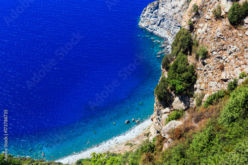 Sea coast view from Saint Elia mount top