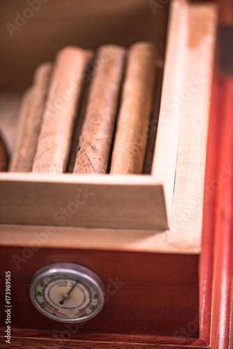 Wooden Cedr humidor, cigar storage