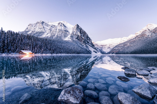 Winter Reflection at Lake Louise