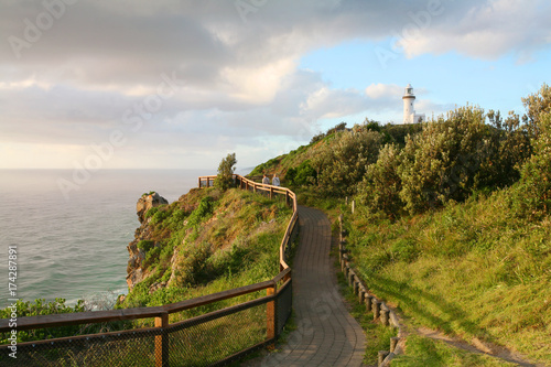 The Byron Bay lighthouse sits on Australia's most eastern mainland point. New South Wales, Australia.