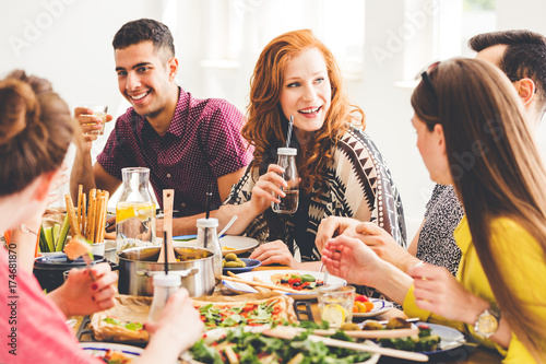 Celebrating vegan party at home