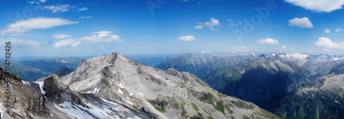 view at higher top of Hintertux Glacier area, Tyrol