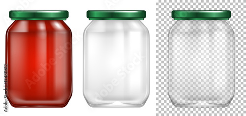 Packaging design for glass jar