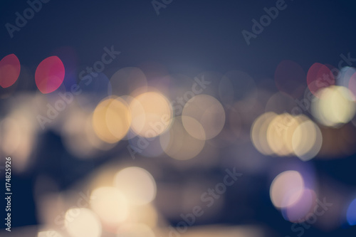 Farbige Lichtpunkte, Stadtpanorama, Hintergrundgrafik 
