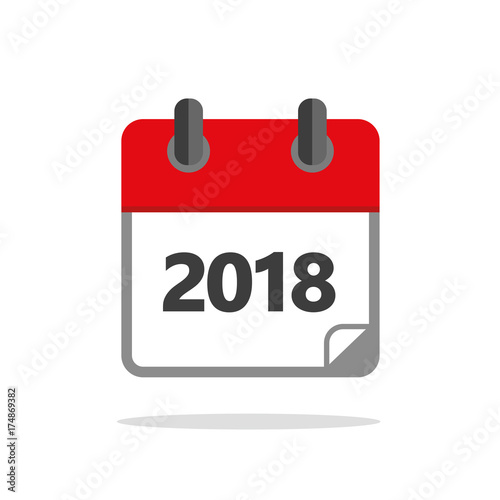 kalender rot 2018 pinktogramm