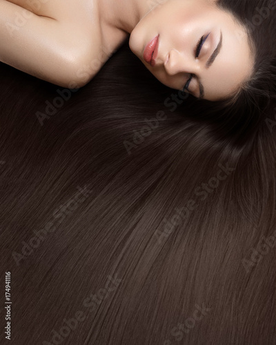 girl with beautiful long hair