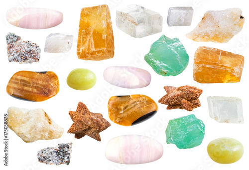 various natural mineral decorative calcite stones