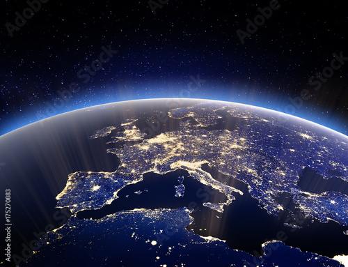 World globe - planet Earth. 3d rendering