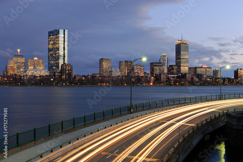 Boston Skyline At Night