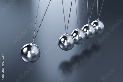 shiny newton cradle