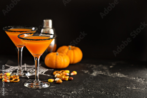 Halloween or fall cocktail pumpkintini