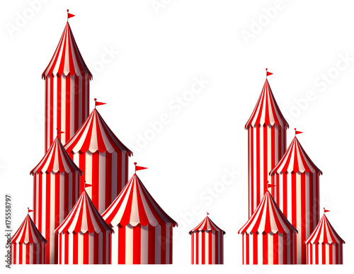 Circus Tent Design Element