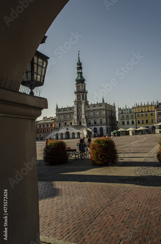 Miasto, panorama, ulice 