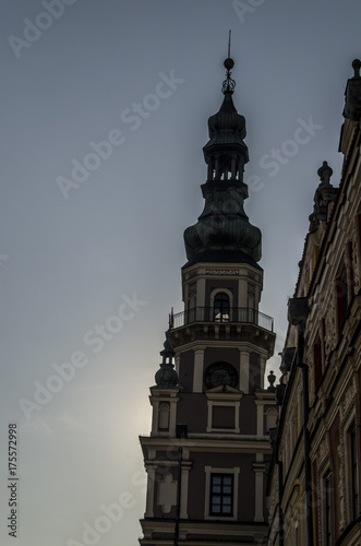 Miasto, panorama, ulice 