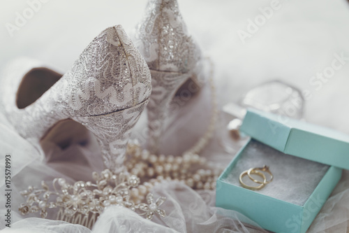 Wedding shoes and bridal accessories