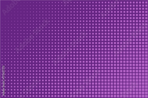 Halftone background. Pop art, comic style. Pattern with small squares. Purple color. Vector illustration