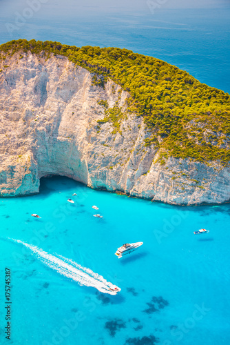 Shipwreck beach na wyspie Zakynthos w Grecji