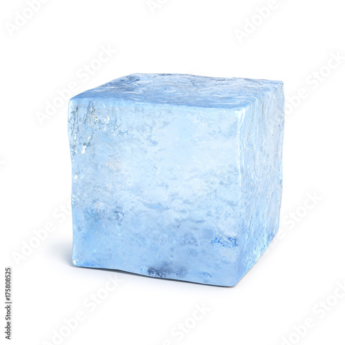 Ice block 3d rendering