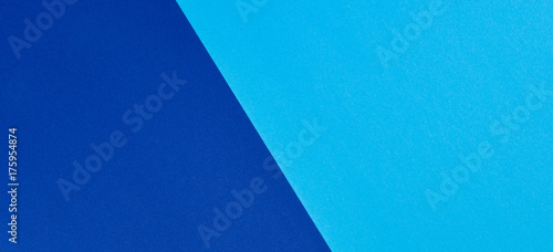 Two tone of blue tones paper banner background