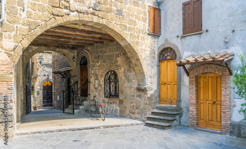 Scenic sight in Marta, on the Bolsena Lake, province of Viterbo, Lazio.