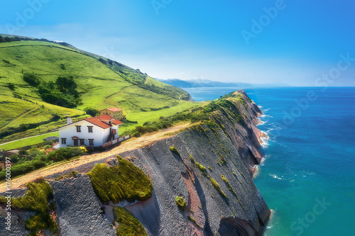 flysch in Zumaia coatline in Basque Country