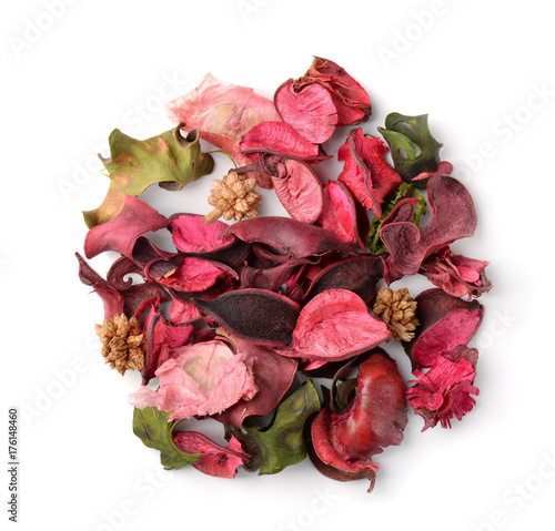 Top view of potpourri