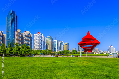 Urban architecture and skyline of Qingdao