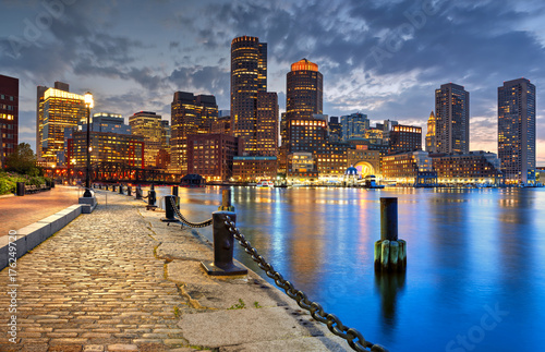 Boston Skyline at Night