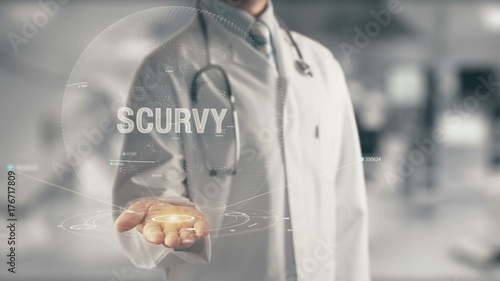 Doctor holding in hand Scurvy