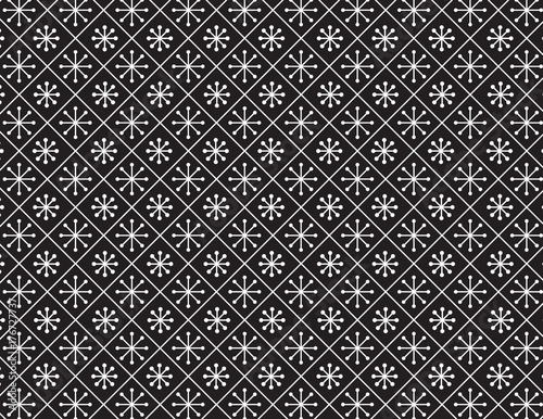 Black and White Snowflake Background