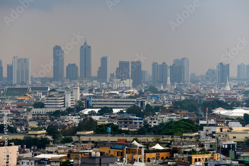 Bangkok view, Above view from skyscraper in the city on December 5, 2015 , in Bangkok Thailand