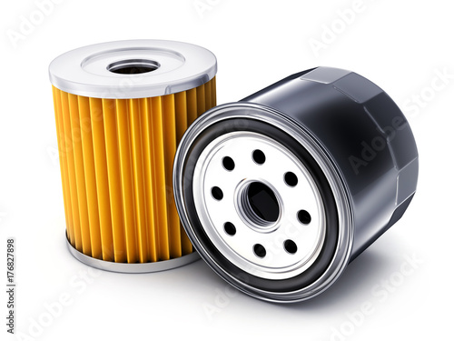 Two car oil filter